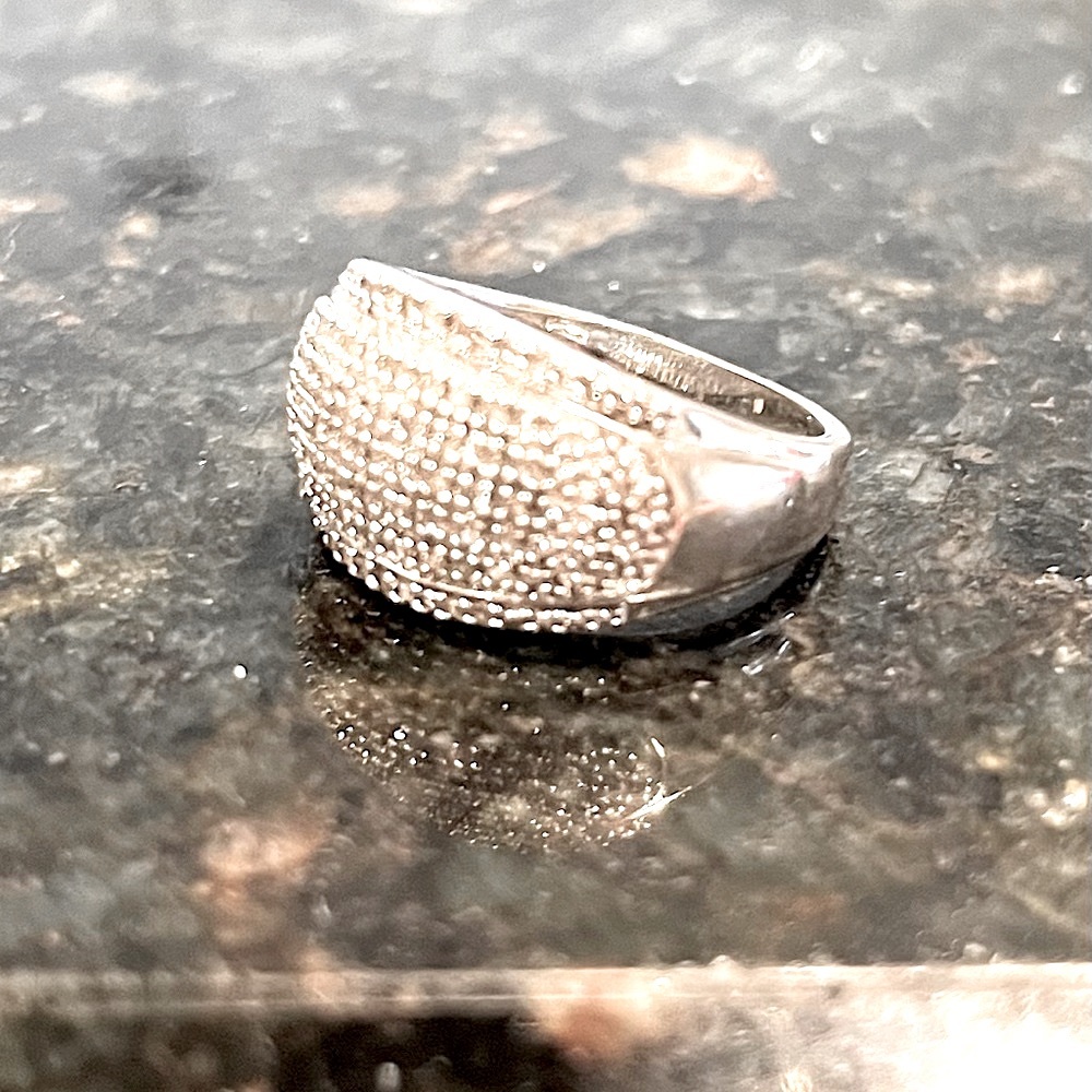 Sterling Silver CZ Cocktail ring